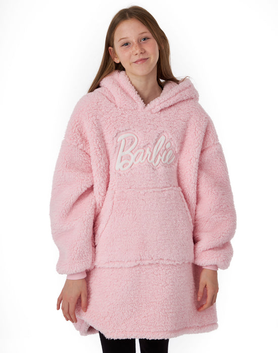 Barbie Girls Pink Blanket Hoodie