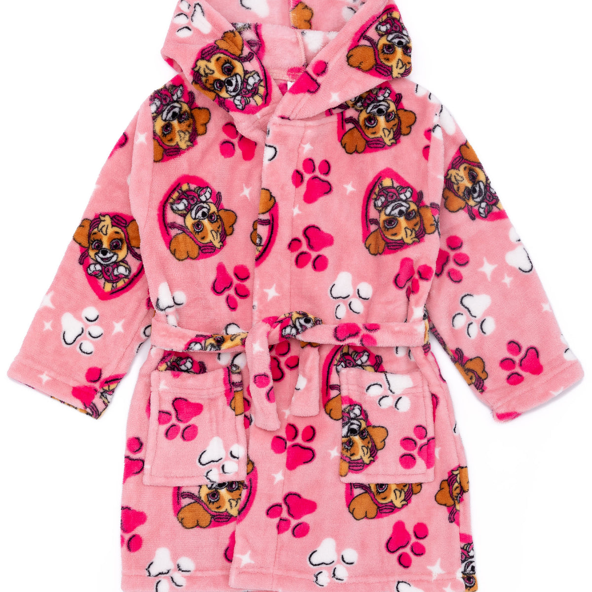 PAW Patrol Girls Pink Hooded Bathrobe — Vanilla Underground