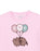 Pusheen Bye Balloons Girls Pink Short Sleeved T-Shirt