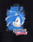 Sonic The Hedgehog Watercolour Boys Black Short Sleeved T-Shirt