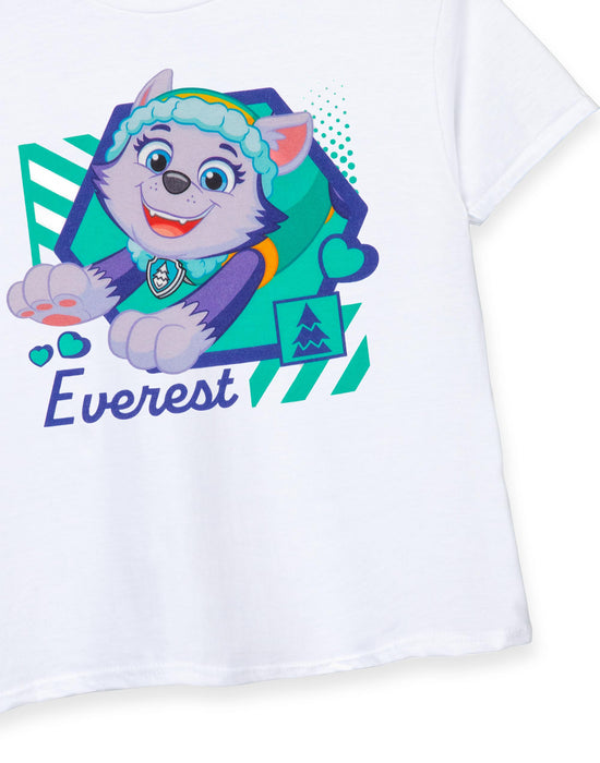 PAW Patrol Everest Girls White Short Sleeved T-Shirt
