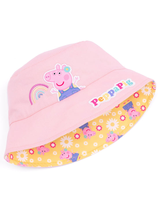 Peppa Pig Girls Reversible Bucket Sun Hat