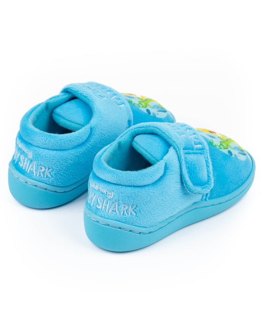 Baby Shark Toddler Boys Blue Slippers