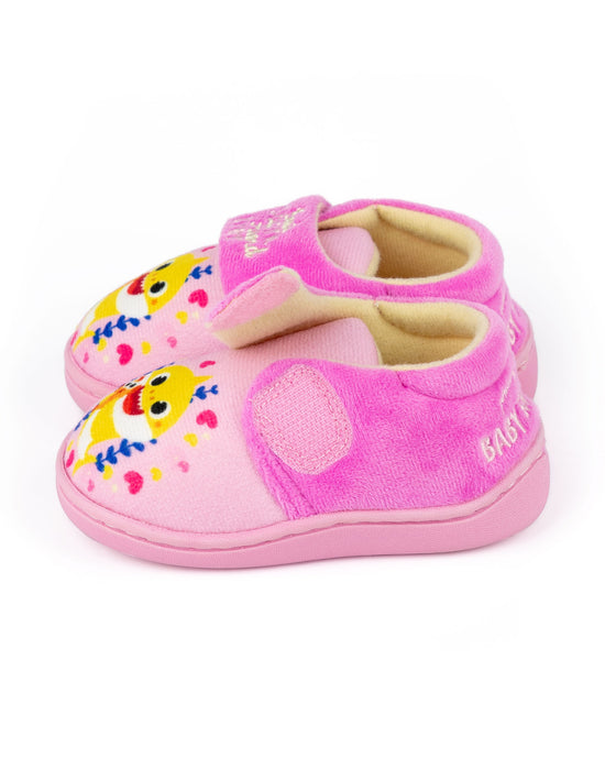 Baby Shark Chaussures Pour Tout-Petits Filles - Pantoufles Roses Adorables Et Confortables