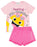 Baby Shark Girls Pink T-Shirt and Shorts Pyjama Set