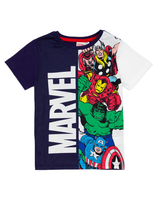 Marvel Superhero Boys T-Shirt And Shorts Pyjamas