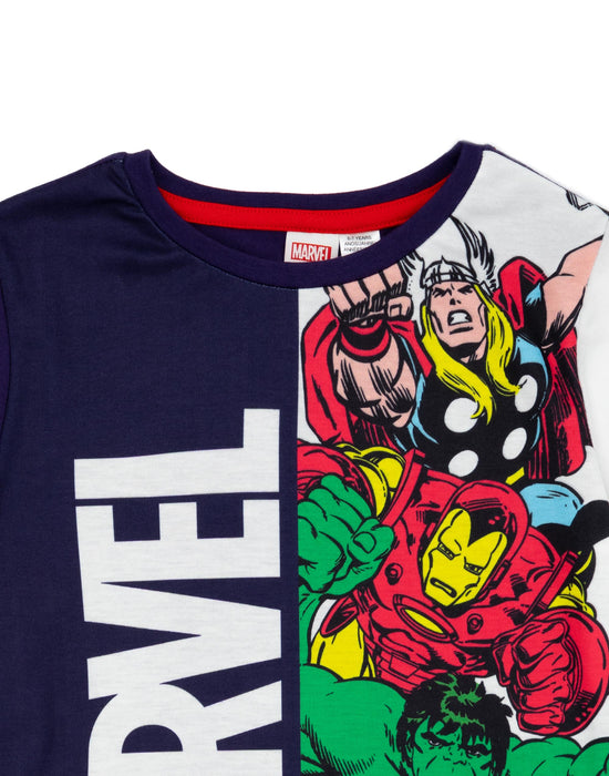 Marvel Superhero Boys T-Shirt And Shorts Pyjamas
