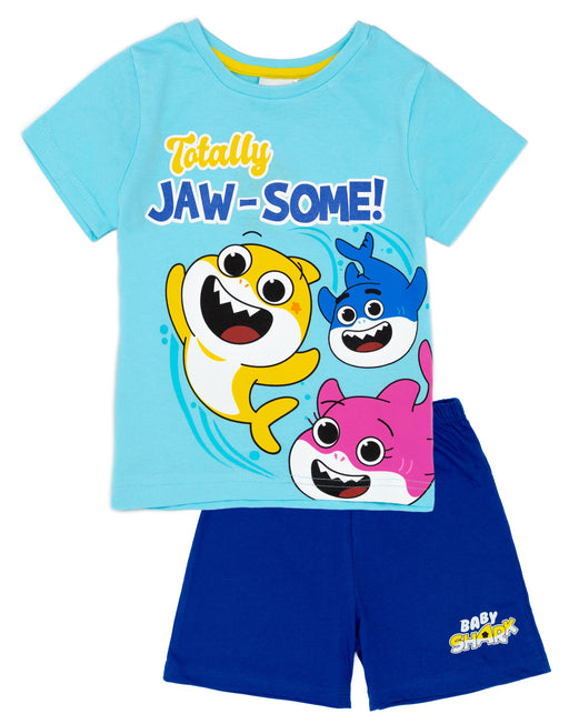 Baby Shark Boys Blue T-Shirt and Shorts Pyjamas