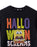 SpongeBob SquarePants Halloween Screams Kids Black Short Sleeved T-Shirt