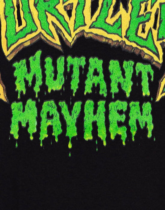 Teenage Mutant Ninja Turtles Mutant Mayhem Logo Boys Black Hoodie