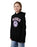 Barbie Checked Collegiate Girl Black Hoodie