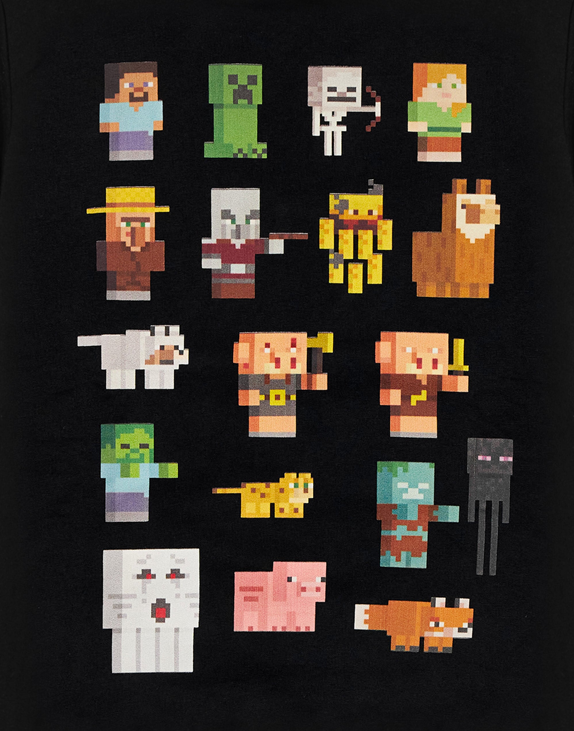 Minecraft Boys Black Sprites Hoodie — Vanilla Underground