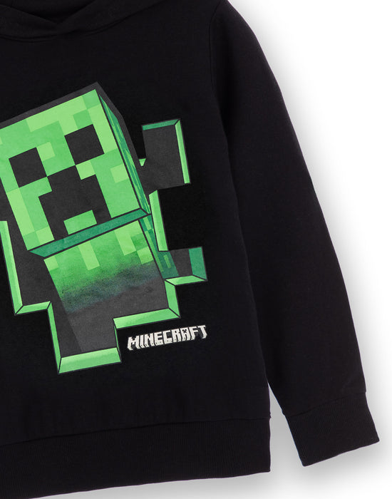 Minecraft Boys Hooded Creeper Sweatshirt
