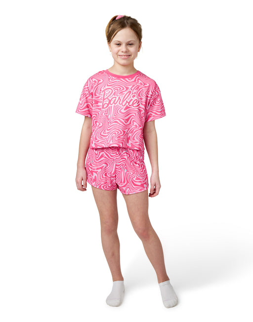 Barbie Girls Short Sleeve Top & Shorts Pyjama Set