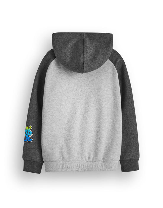 Boy's Star Wars: A New Hope R2-D2 Body Pull Over Hoodie Athletic Heather Large Boy's Star Wars: A New Hope R2-D2 Body Pull Over Hoodie Athletic Heather Large