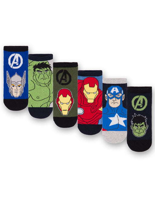 Marvel Avengers Boys Socks- Pack of 6
