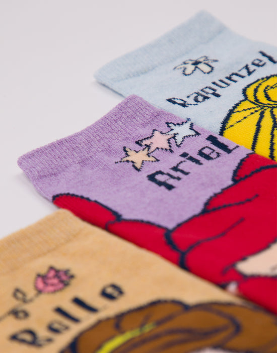 Disney Princess Girls 6 Pack Socks