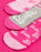 Barbie Stripe Logo Star Girls Multicoloured Calf Socks Set of 5