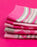 Barbie Stripe Logo Star Girls Multicoloured Calf Socks Set of 5