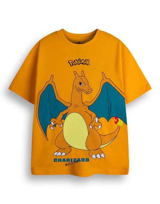 Pokemon Pikachu, Charazard & Gengar Boys Multicoloured Multi-Pack of 3 Short-Sleeved T-Shirts