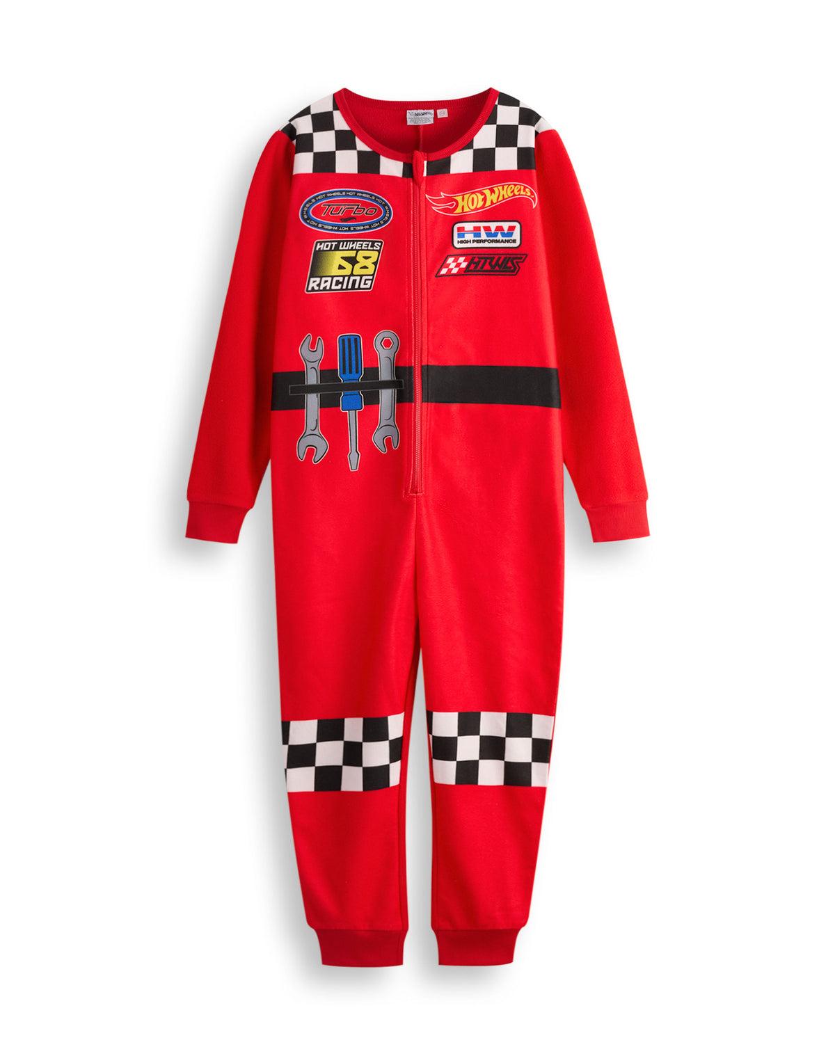 Hot Wheels Pit Crew Style Boys Red Onesie — Vanilla Underground