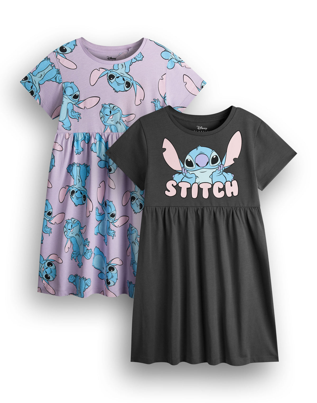Disney Lilo & Stitch 2 Pack Girls Multicoloured Dresses — Vanilla