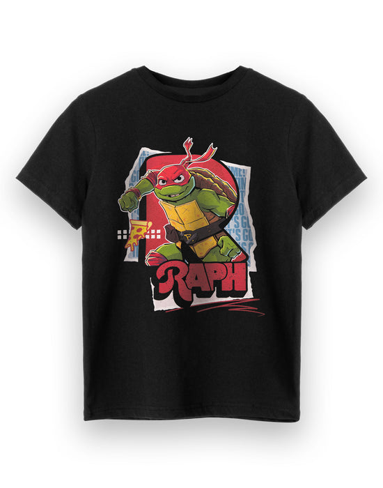 Teenage Mutant Ninja Turtles Raph Black Short Sleeved T-Shirt