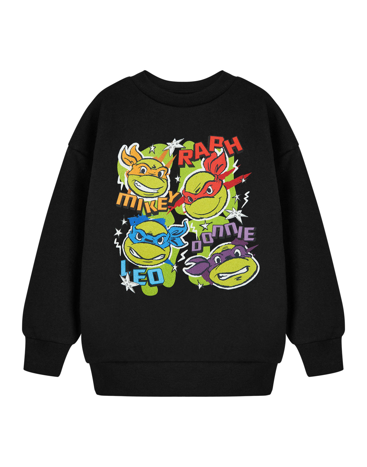 Teenage Mutant Ninja Turtles Ninja Boys Black Sweatshirt — Vanilla ...