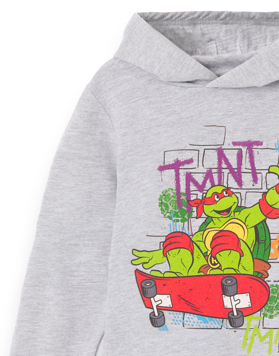Teenage Mutant Ninja Turtles Shell Skater Grey Marl Hoodie