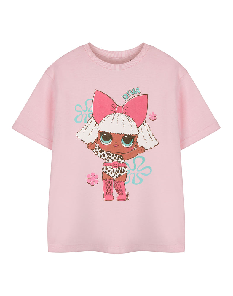 LOL Surprise! Diva Girls Pink Short Sleeved T-Shirt