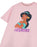 Disney Princess Jasmine Girls Pink Short Sleeved T-Shirt