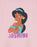 Disney Princess Jasmine Girls Pink Short Sleeved T-Shirt