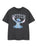 Disney Lilo & Stitch College Girls Grey Short Sleeved T-Shirt