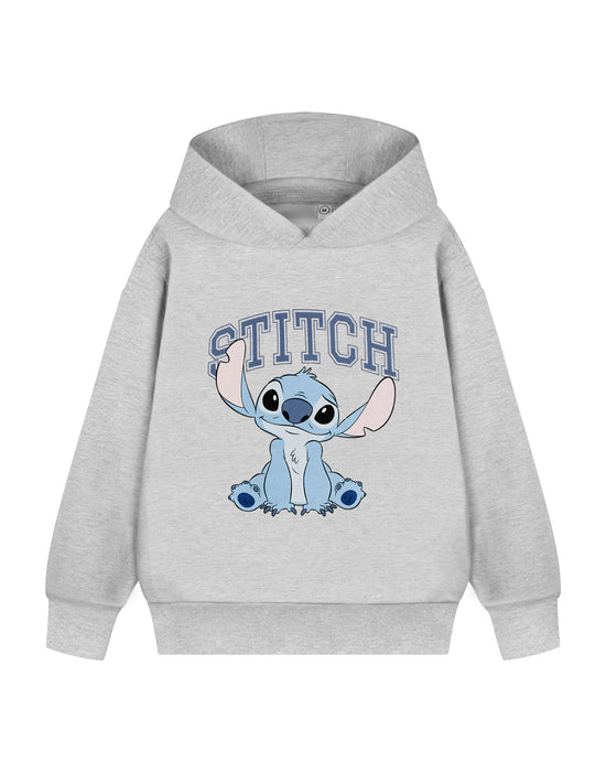Disney Lilo Stitch Collegiate Girls Grey Hoodie