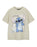 Disney Lilo & Stitch Big Stitch Girls Beige Short Sleeved T-Shirt