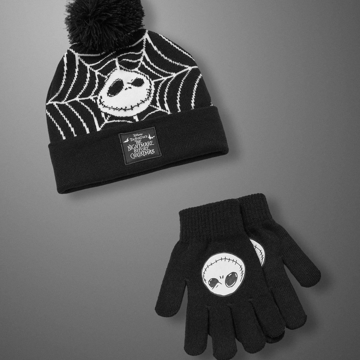 Disney The Nightmare Before Christmas Black Beanie Hat 