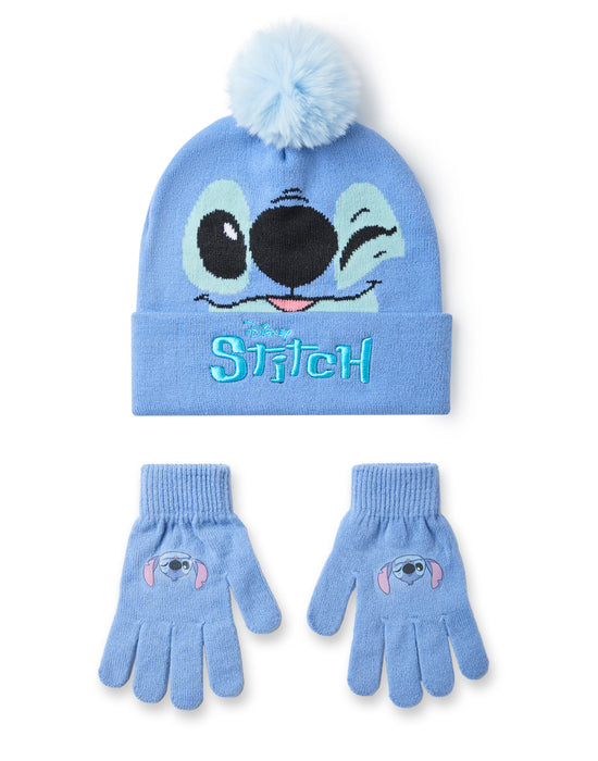 Disney Lilo & Stitch Girls Beanie Hat & Gloves Set — Vanilla Underground