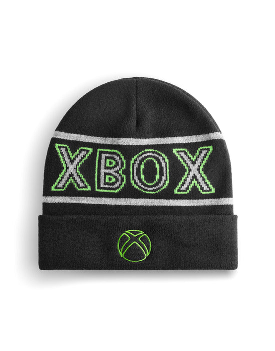 Xbox Logo Boys Black Beanie Hat