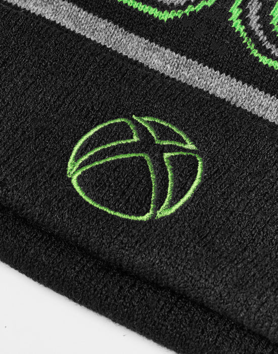 Xbox Logo Boys Black Beanie Hat