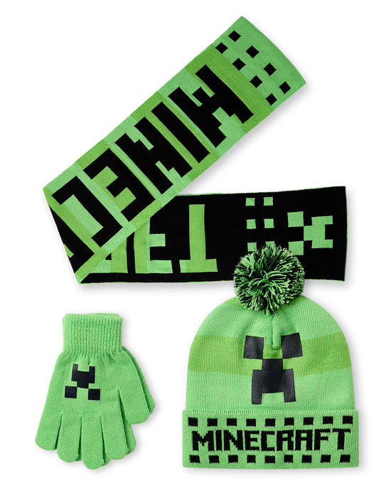 handschuhe minecraft Minecraft Boys Beanie, Gloves & Scarf Set — Vanilla Underground