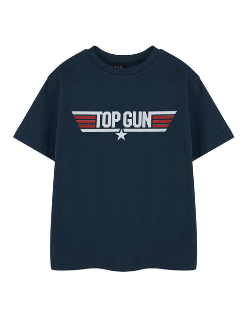 Top Gun Mini Me Boys Blue Short Sleeved T-Shirt