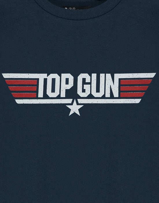 Top Gun Mini Me Boys Blue Short Sleeved T-Shirt