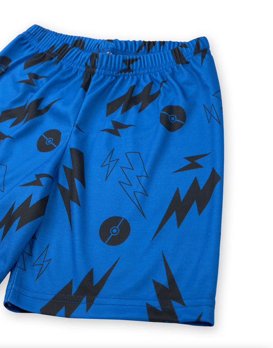 Pokemon Pikachu Boys Blue Short Sleeve Short Leg Pyjama Set