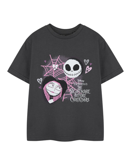 Disney Nightmare Before Christmas T-Shirt Donna – Colore Nero – Licenza Ufficiale