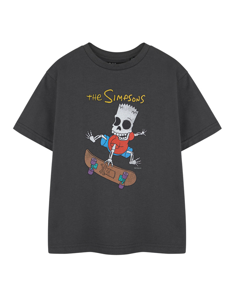 The Simpsons Bart Halloween Boys Grey Short Sleeved T-Shirt