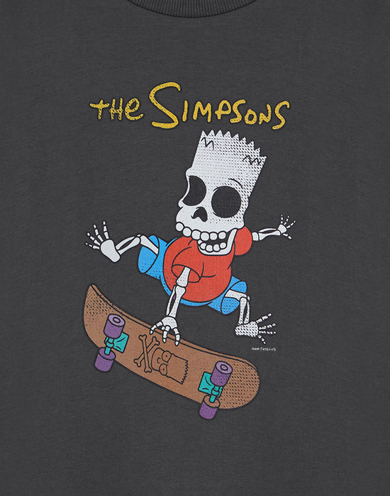 The Simpsons Bart Halloween Boys Grey Short Sleeved T-Shirt