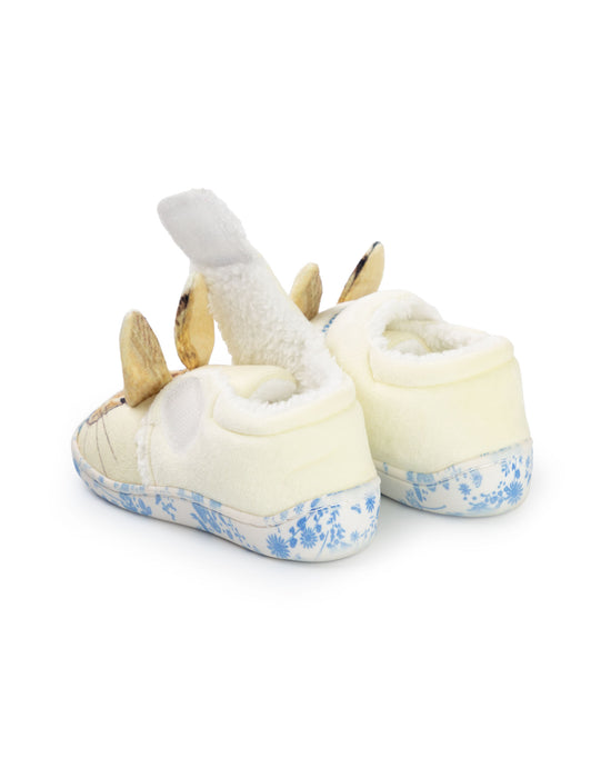 Peter Rabbit Character Face Unisex Kids Multicoloured Velcro Loafer Slippers