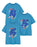 Sonic the Hedgehog Birthday Age Six Boys Blue Short Sleeved T-Shirt
