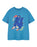 Sonic the Hedgehog Birthday Age Six Boys Blue Short Sleeved T-Shirt