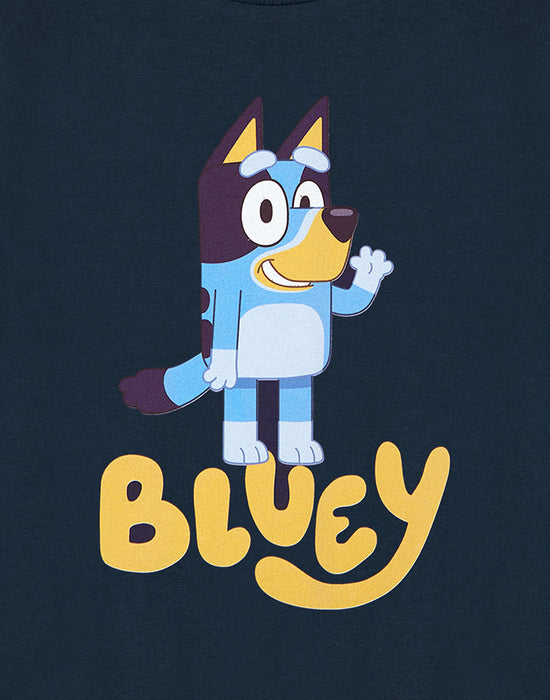 Bluey Bluey Unisex Kids Blue Short Sleeved T-Shirt